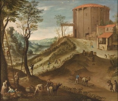 Settembre e ottobre da Los doce meses del año (I dodici mesi dell